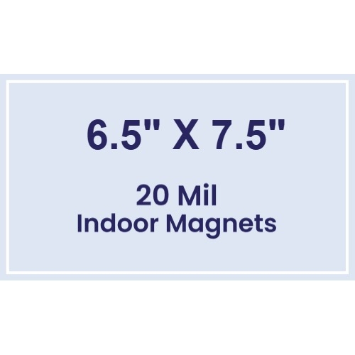 Magnet - 6.5x7.5 Square Corners - 20 mil