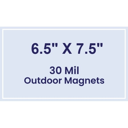 Magnet - 6.5x7.5 Square Corners - 30 Mil - Outdoor Safe