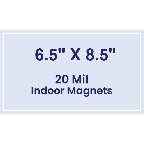 Magnet - 6.5x8.5 Square Corners - 20 mil