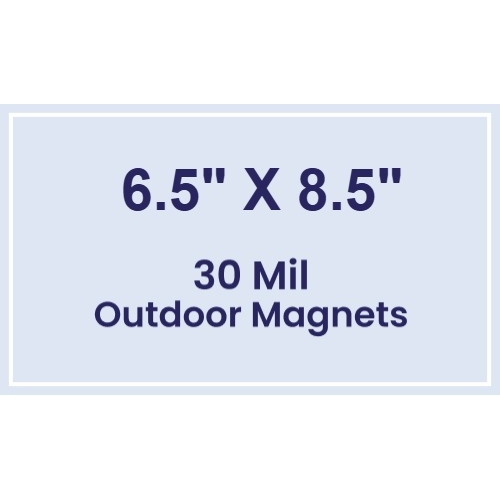 Magnet - 6.5x8.5 Square Corners - 30 Mil - Outdoor Safe
