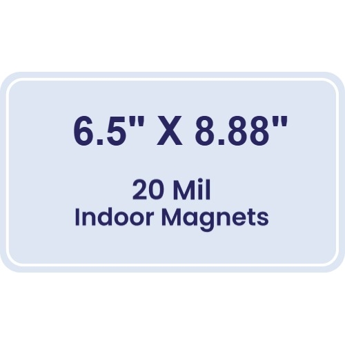 Magnet - 6.5x8.88 Round Corners - 20 mil
