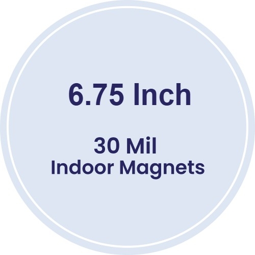 Magnet - 6.75 Inch Diameter Circle - 30 Mil