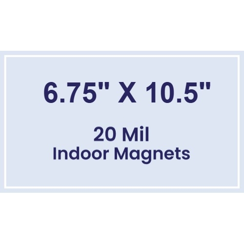 Magnet - 6.75x10.5 Square Corners - 20 mil