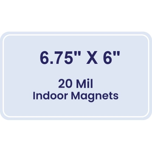 Magnet - 6.75x6 Round Corners - 20 mil