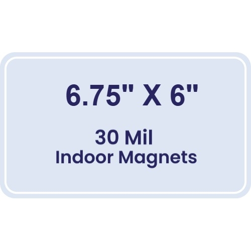 Magnet - 6.75x6 Round Corners - 30 Mil