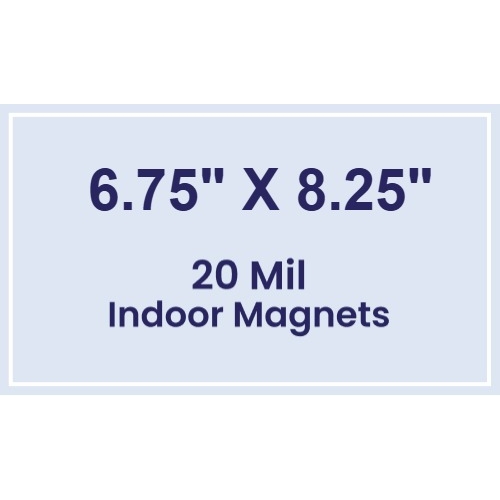 Magnet - 6.75x8.25 Square Corners - 20 mil