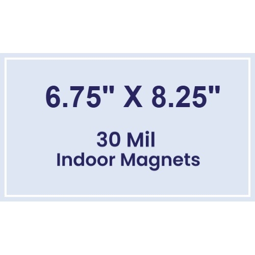Magnet - 6.75x8.25 Square Corners - 30 Mil