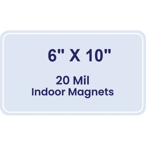 Magnet - 6x10 Round Corners - 20 mil