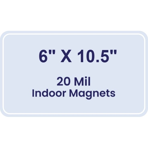 Magnet - 6x10.5 Round Corners - 20 mil