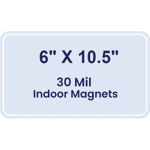 Magnet - 6x10.5 Round Corners - 30 Mil