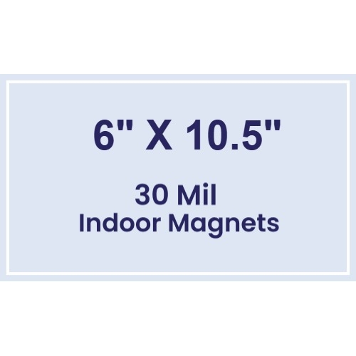 Magnet - 6x10.5 Square Corners - 30 Mil
