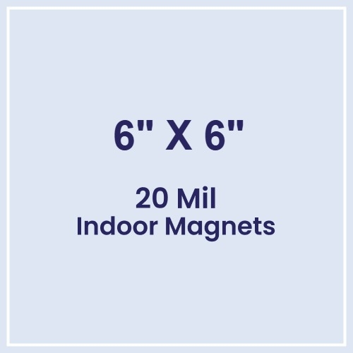 Magnet - 6x6 Square Corners - 20 mil