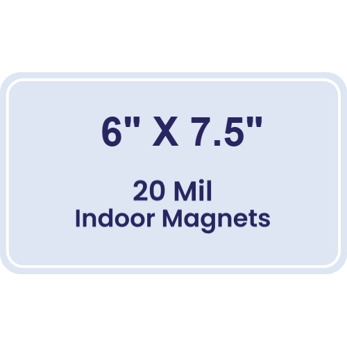 Magnet - 6x7.5 Round Corners - 20 mil