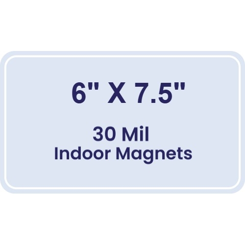 Magnet - 6x7.5 Round Corners - 30 Mil