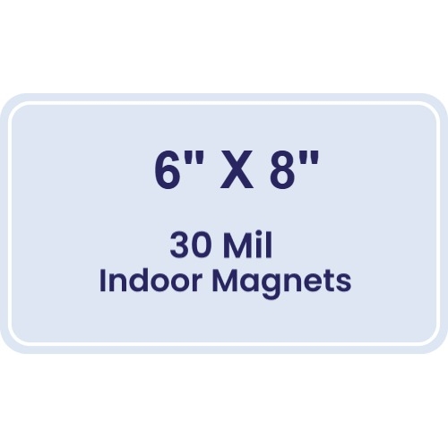 Magnet - 6x8 Round Corners - 30 Mil