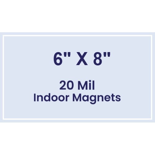 Magnet - 6x8 Square Corners - 20 mil
