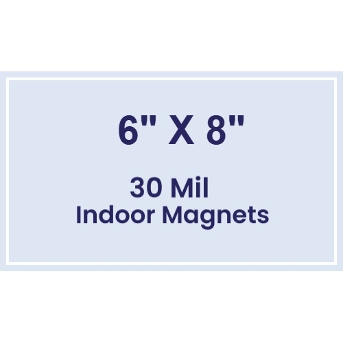 Magnet - 6x8 Square Corners - 30 Mil