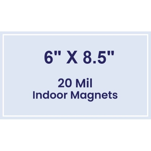 Magnet - 6x8.5 Square Corners - 20 mil
