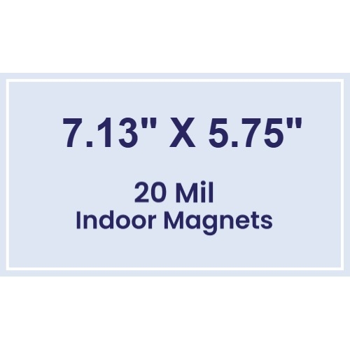 Magnet - 7.13x5.75 Square Corners - 20 mil