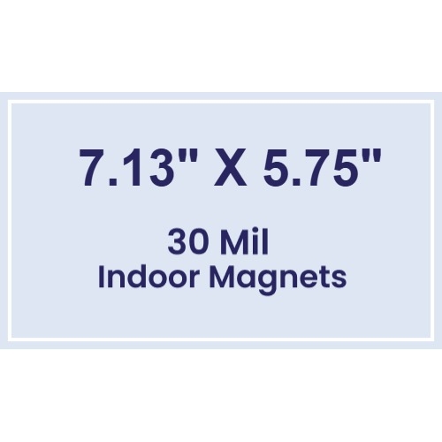 Magnet - 7.13x5.75 Square Corners - 30 Mil