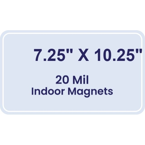 Magnet - 7.25x10.25 Round Corners - 20 mil