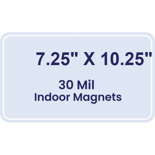 Magnet - 7.25x10.25 Round Corners - 30 Mil