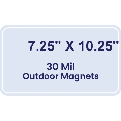 Magnet - 7.25x10.25 Round Corners - 30 Mil - Outdoor Safe