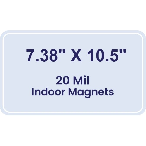 Magnet - 7.38x10.5 Round Corners - 20 Mil