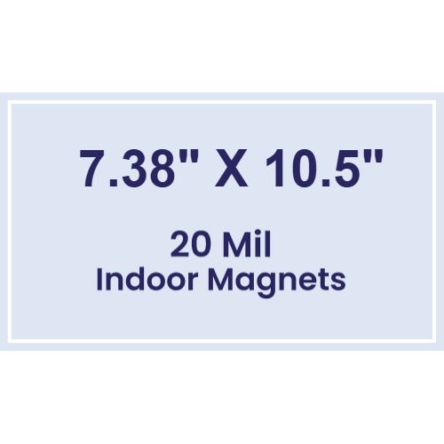 Magnet - 7.38x10.5 Square Corners - 20 Mil