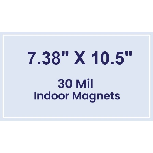Magnet - 7.38x10.5 Square Corners - 30 Mil