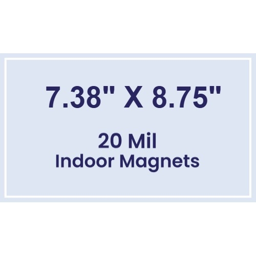 Magnet - 7.38x8.75 Square Corners - 20 Mil