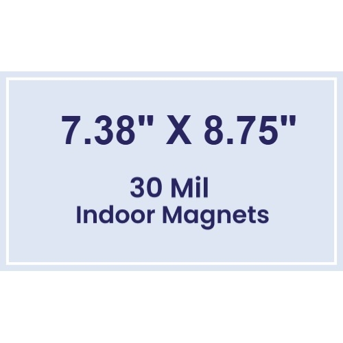 Magnet - 7.38x8.75 Square Corners - 30 Mil