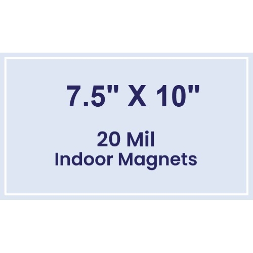 Magnet - 7.5x10 Square Corners - 20 mil