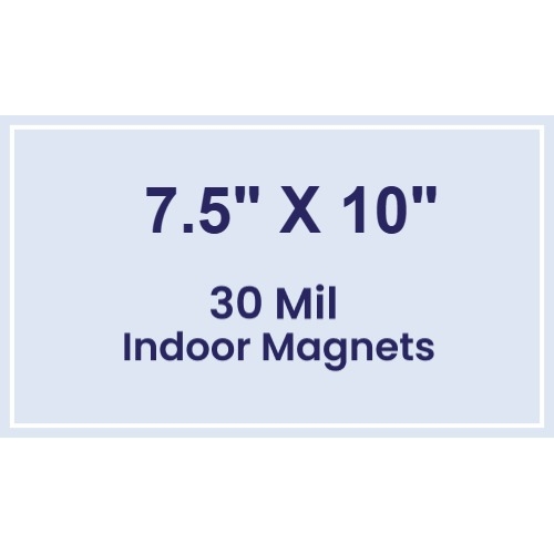 Magnet - 7.5x10 Square Corners - 30 Mil