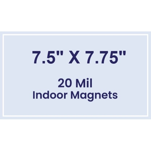 Magnet - 7.5x7.75 Square Corners - 20 mil