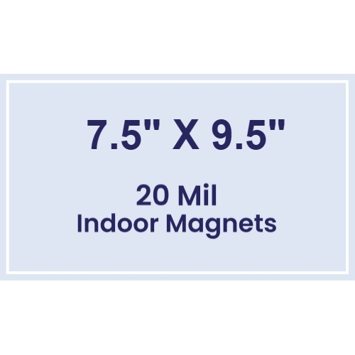 Magnet - 7.5x9.5 Square Corners - 20 mil