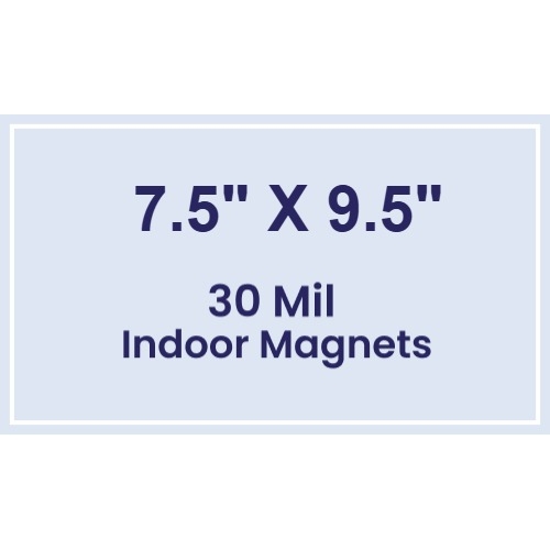 Magnet - 7.5x9.5 Square Corners - 30 Mil