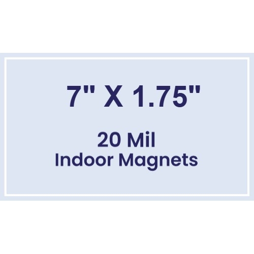 Magnet - 7x1.75 Square Corners - 20 Mil