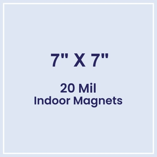 Magnet - 7x7 Square Corners - 20 mil