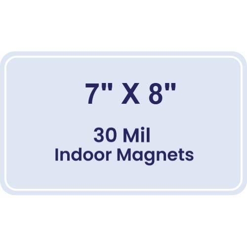 Magnet - 7x8 Round Corners - 30 Mil