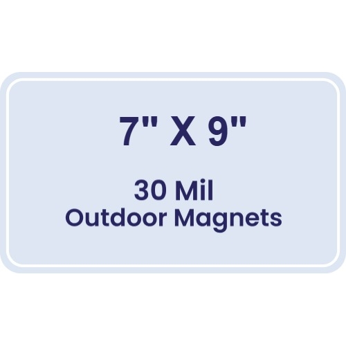 Magnet - 7x9 Round Corners - 30 Mil - Outdoor Safe