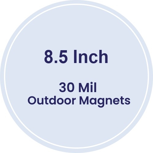 Magnet - 8.5 Inch Diameter Circle - 30 Mil - Outdoor Safe