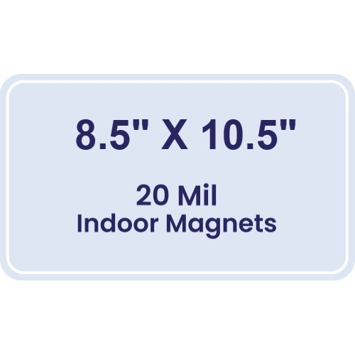 Magnet - 8.5x10.5 Round Corners - 20 mil
