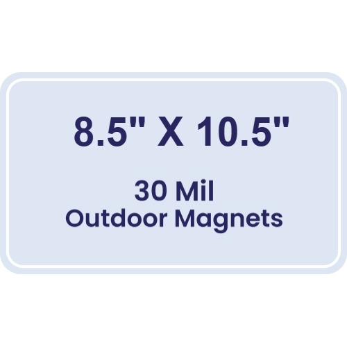 Magnet - 8.5x10.5 Round Corners - 30 Mil - Outdoor Safe