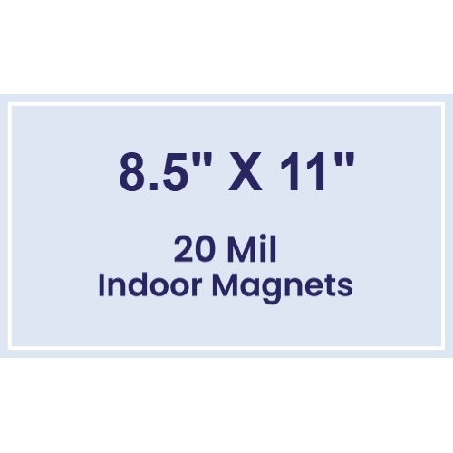 Magnet - 8.5x11 Square Corners - 20 mil