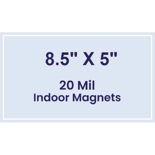 Magnet - 8.5x5 Square Corners - 20 mil