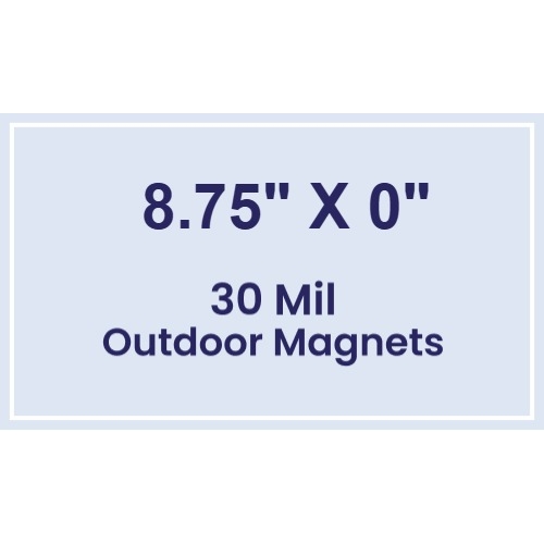 Magnet - 8.75 Inch Diameter - 30 Mil - Outdoor Safe