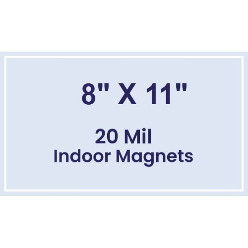 Magnet - 8x11 Square Corners - 20 mil