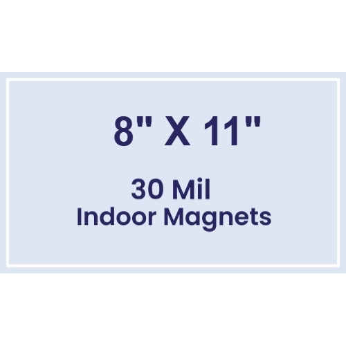 Magnet - 8x11 Square Corners - 30 Mil