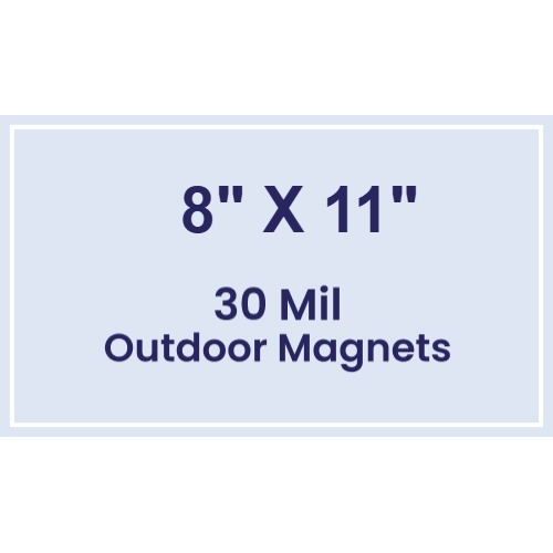 Magnet - 8x11 Square Corners - 30 Mil - Outdoor Safe